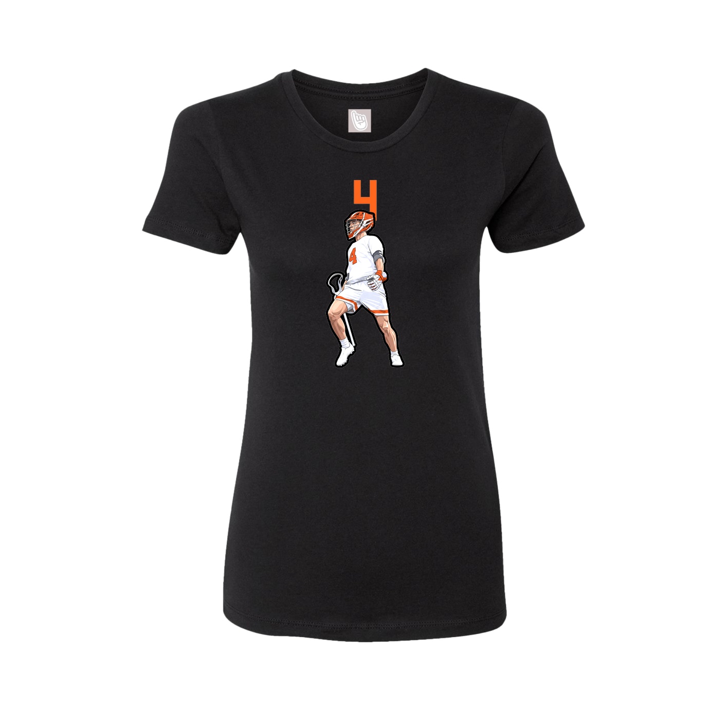 Womens Tee — Number Top in Black