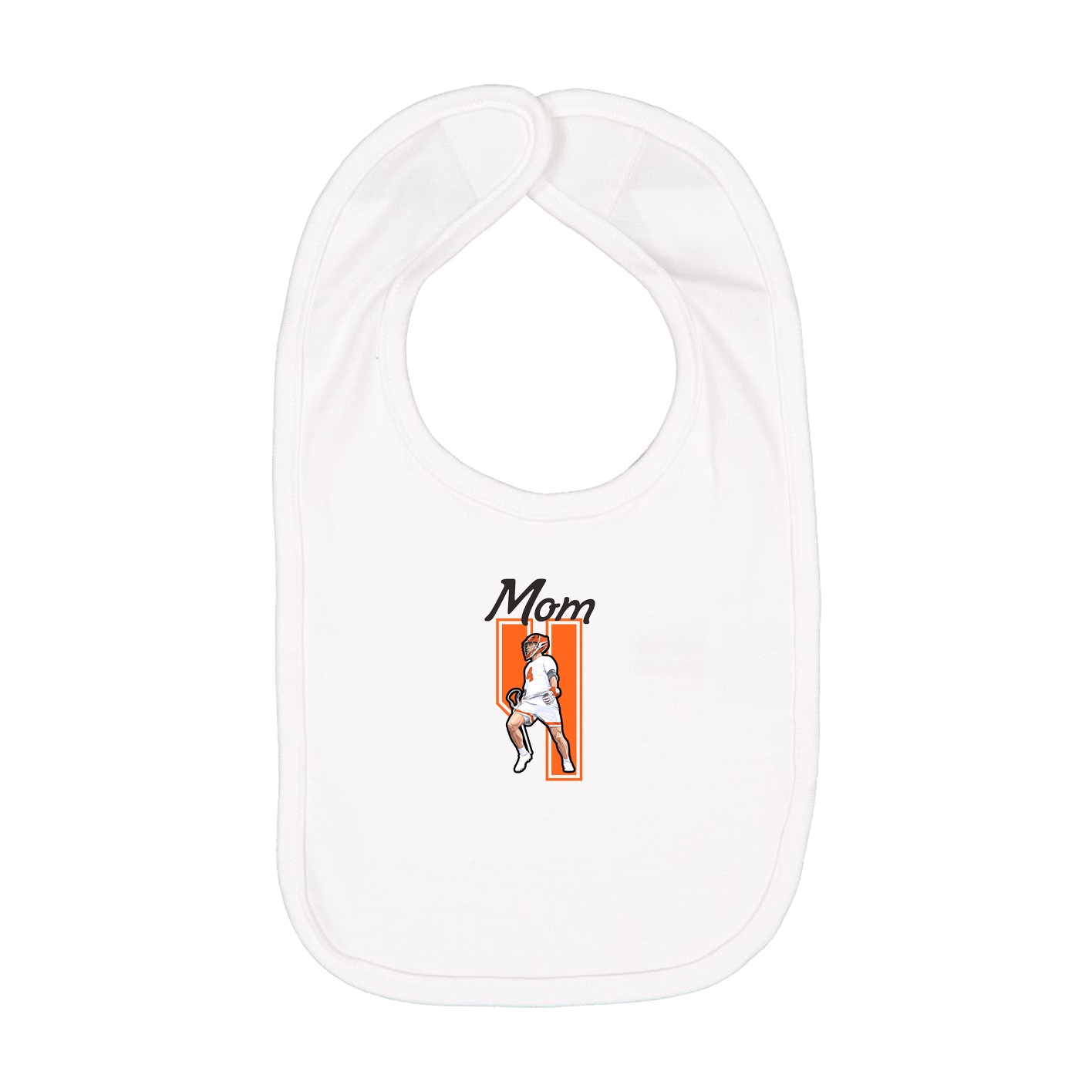 Infant Bib — Mothers Day Shirsey in White