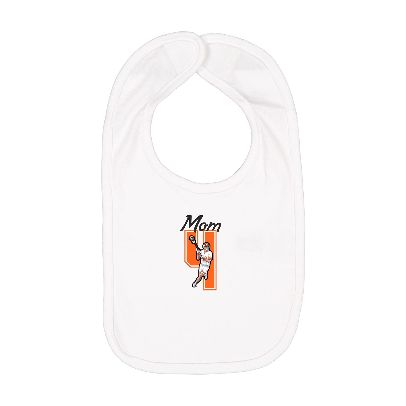 Infant Bib — Mothers Day Shirsey in White