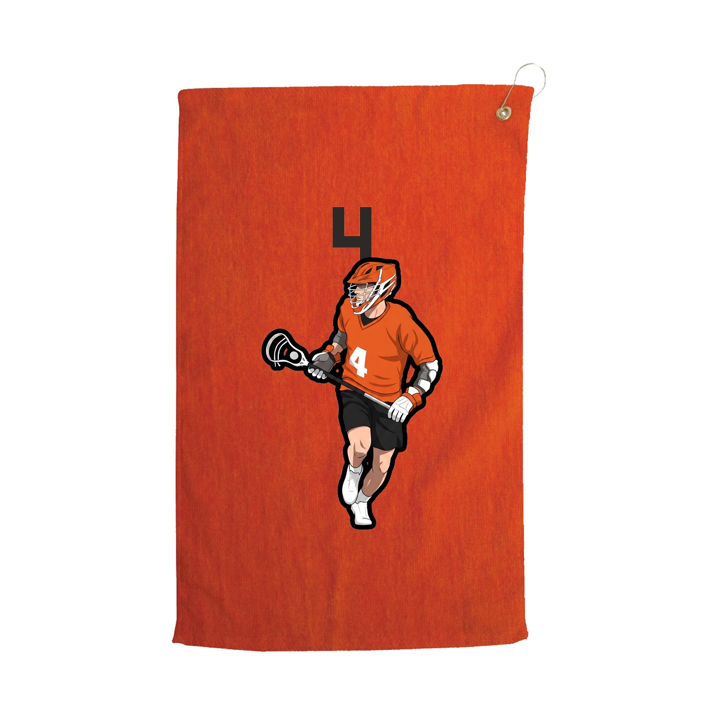 Golf Towel — Number Top in Orange