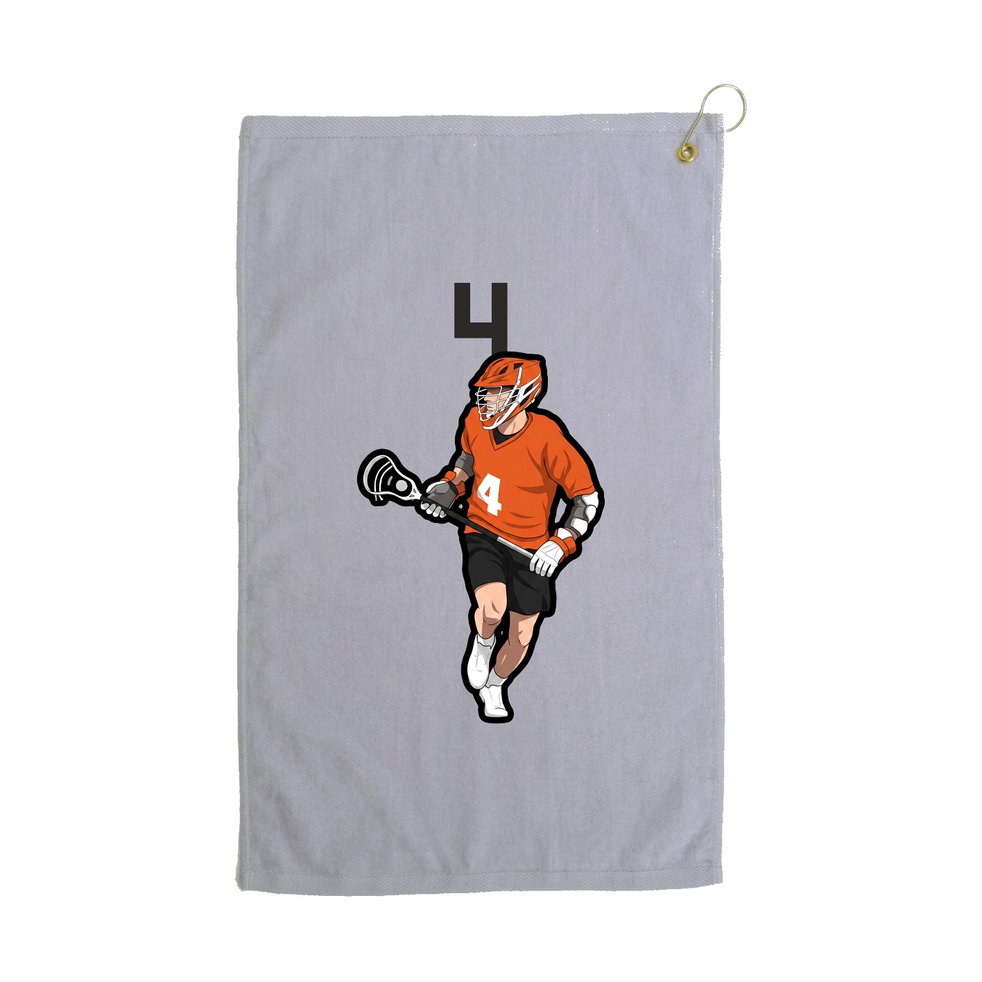 Golf Towel — Number Top in Grey