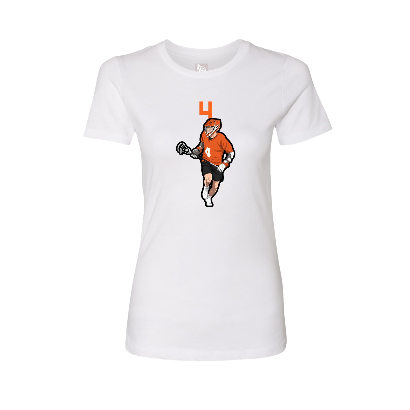 Womens Tee — Number Top in White