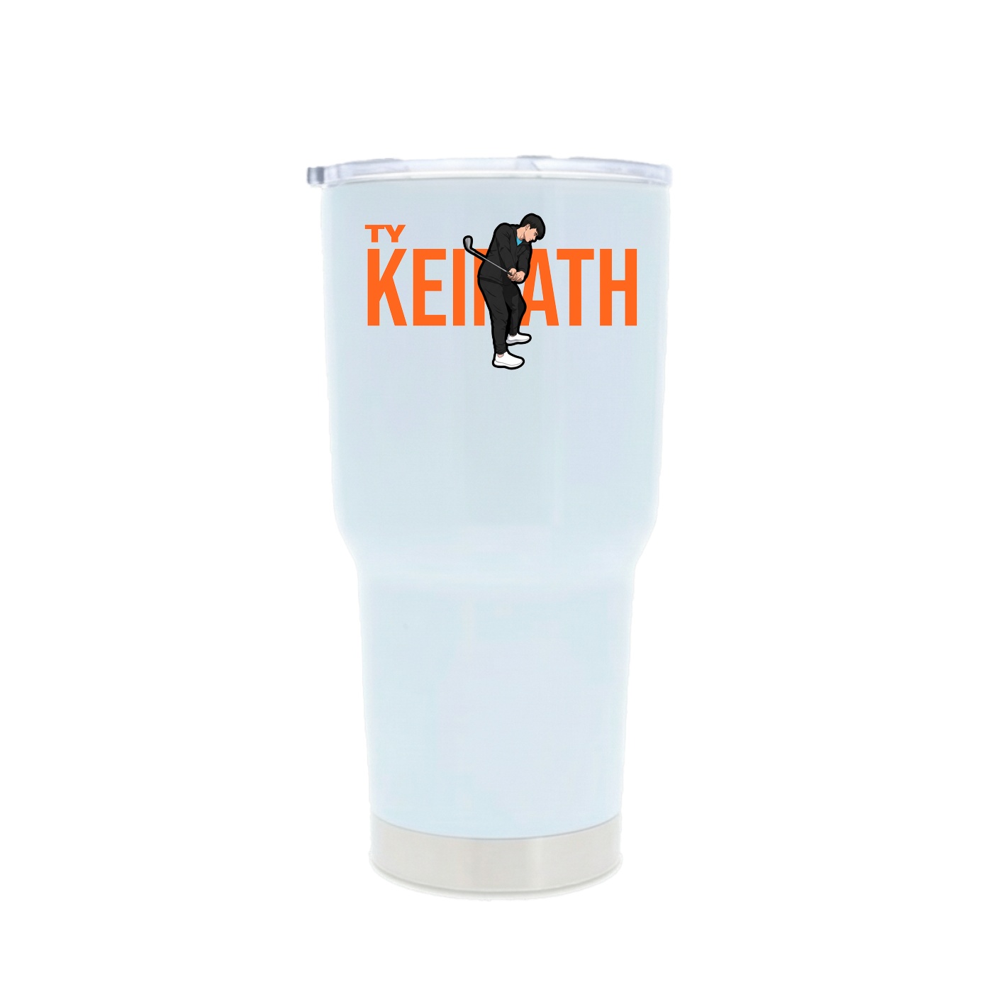 30oz Stainless Steel Tumbler — Player Name in White