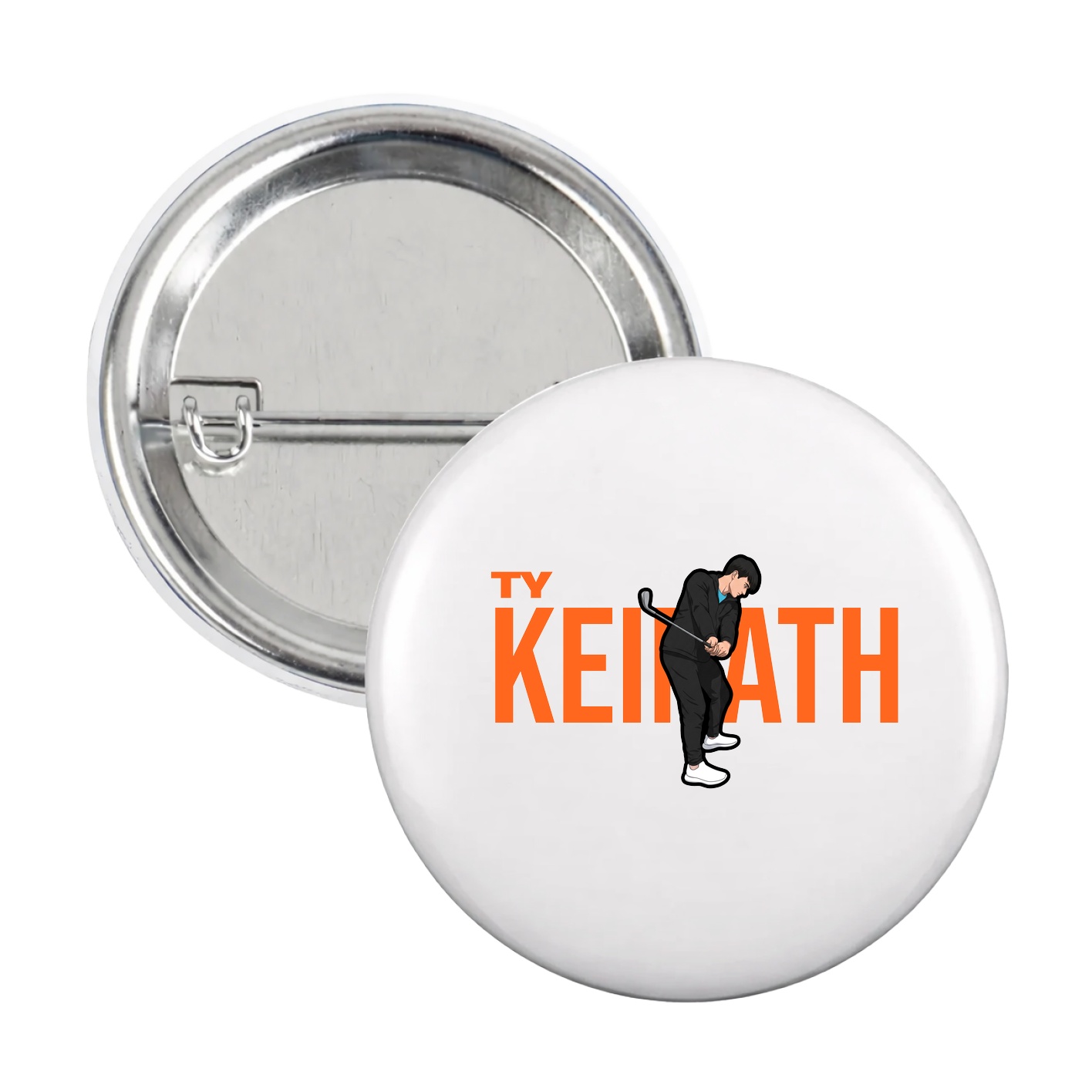 Game Day Button — Player Name in White