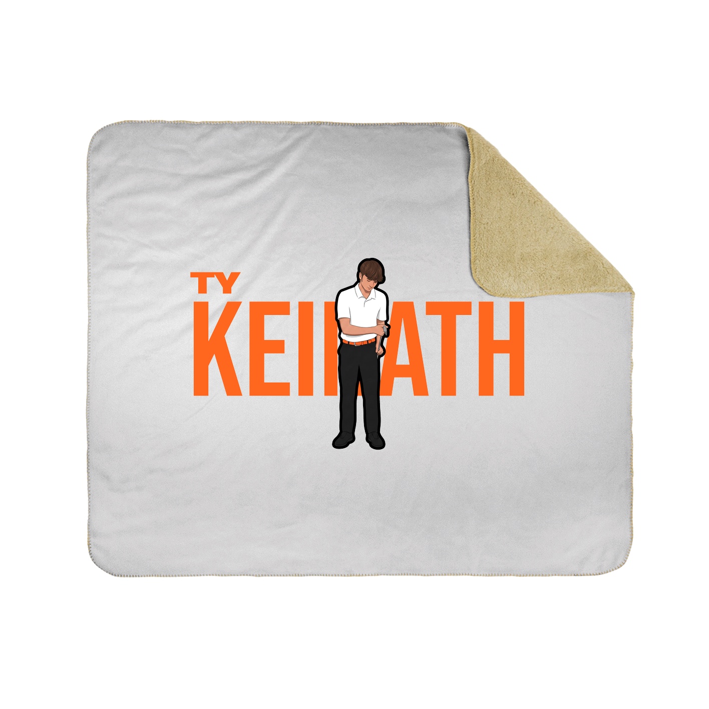 Throw Blanket — Player Name in White