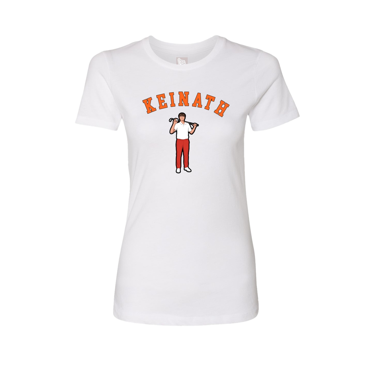Fitted Women's Tee — Shirsey Arch in White