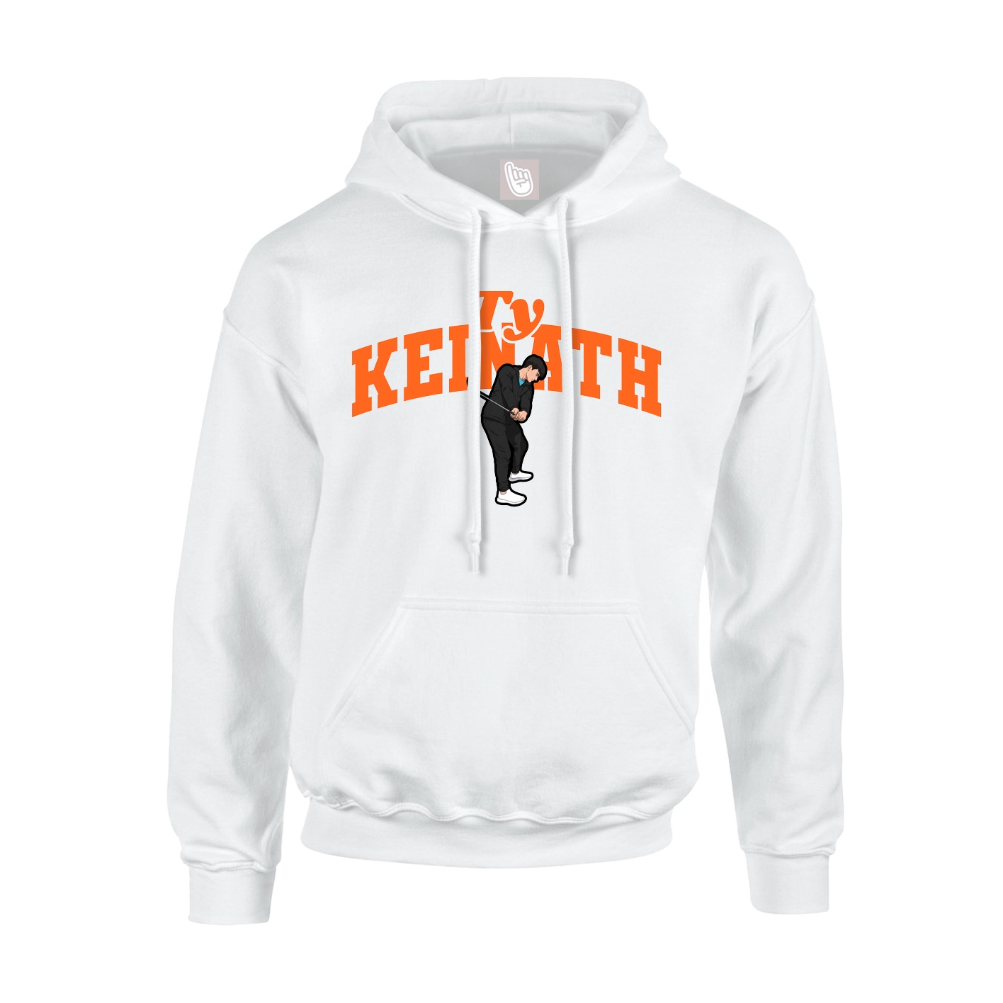 Youth Hoodie — Signature Arch in White