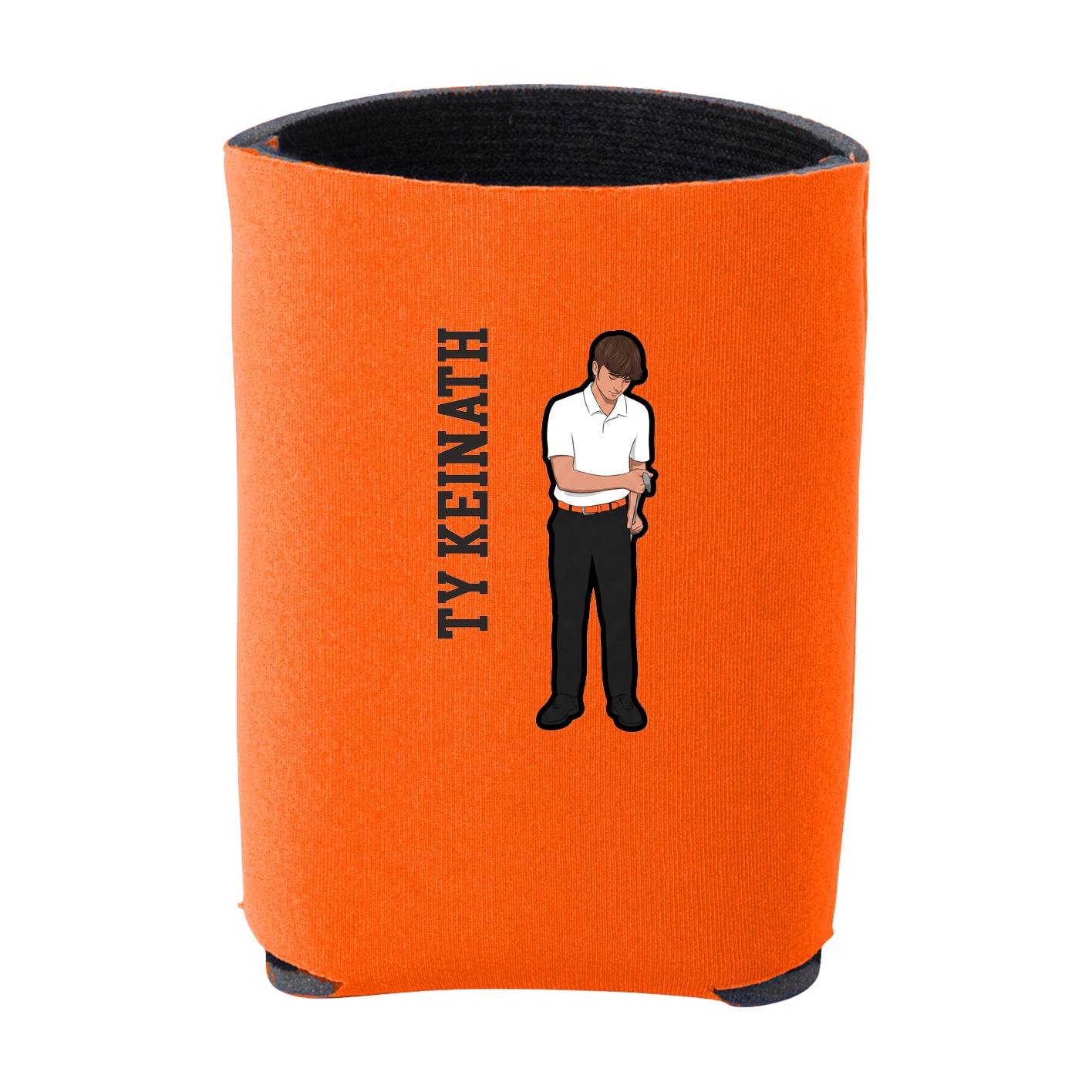 Can Holder — Name Vertical in Orange