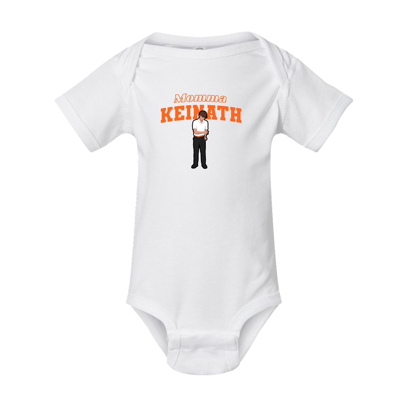 Baby Onesie — Mothers Day Block in White