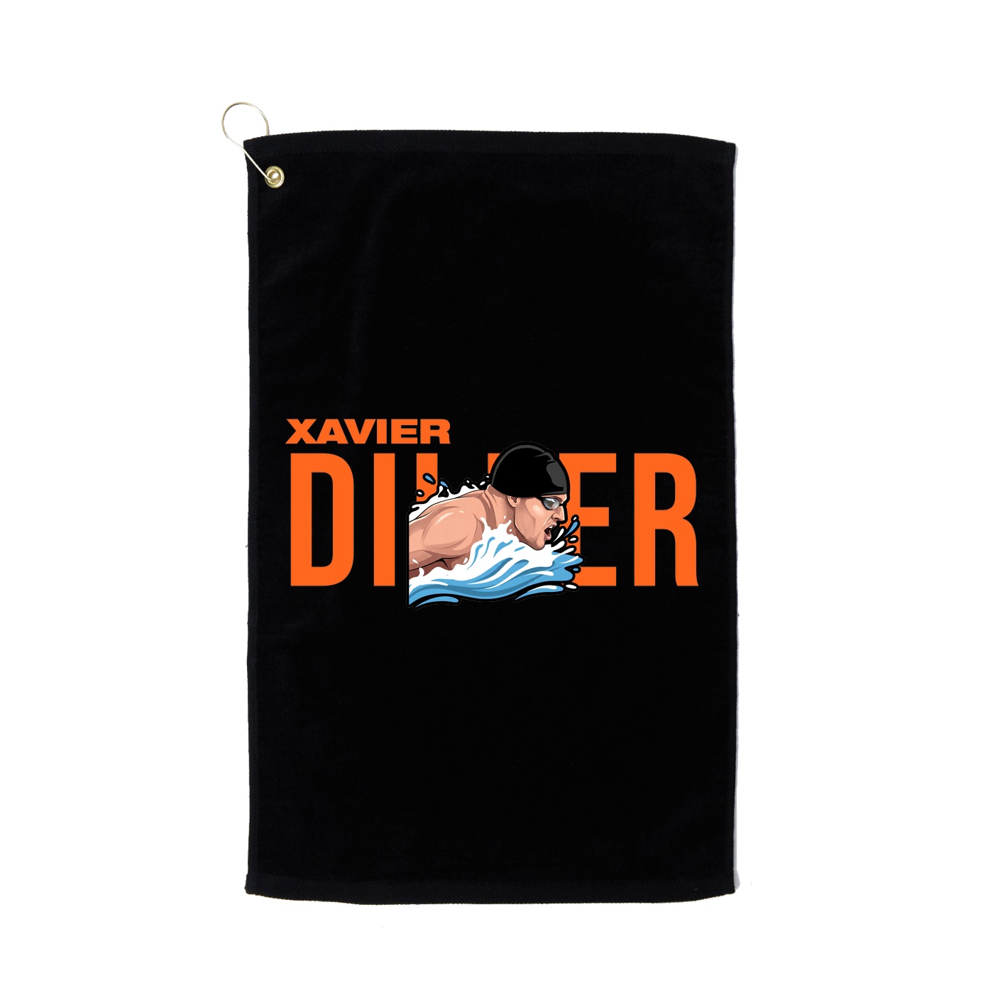 Golf Towel — Player Name in Black