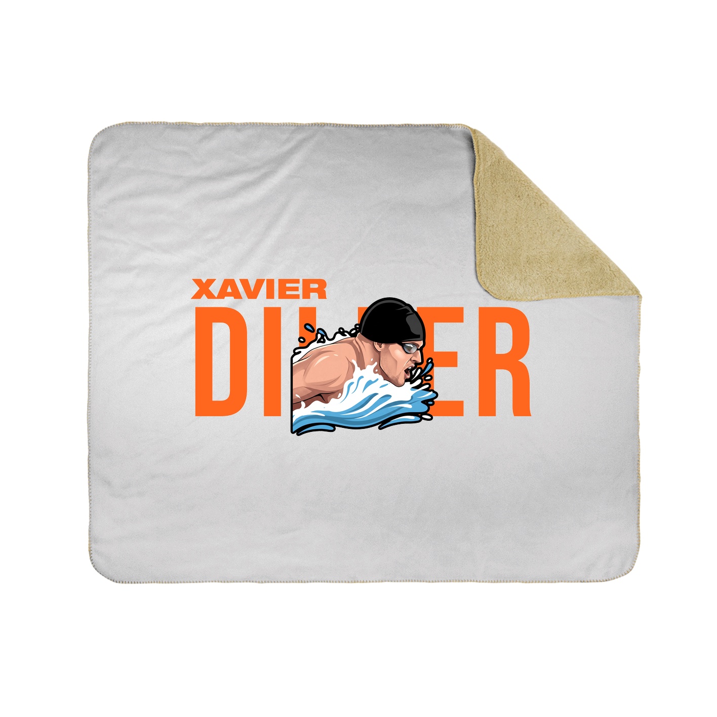 Throw Blanket — Player Name in White
