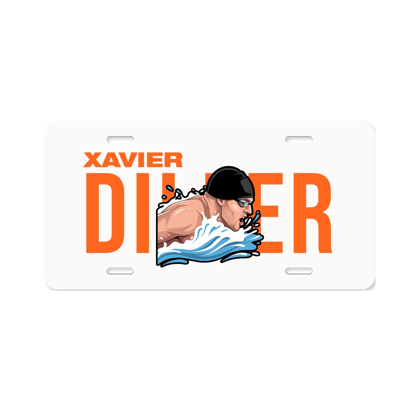 License Plate — Player Name in Classic