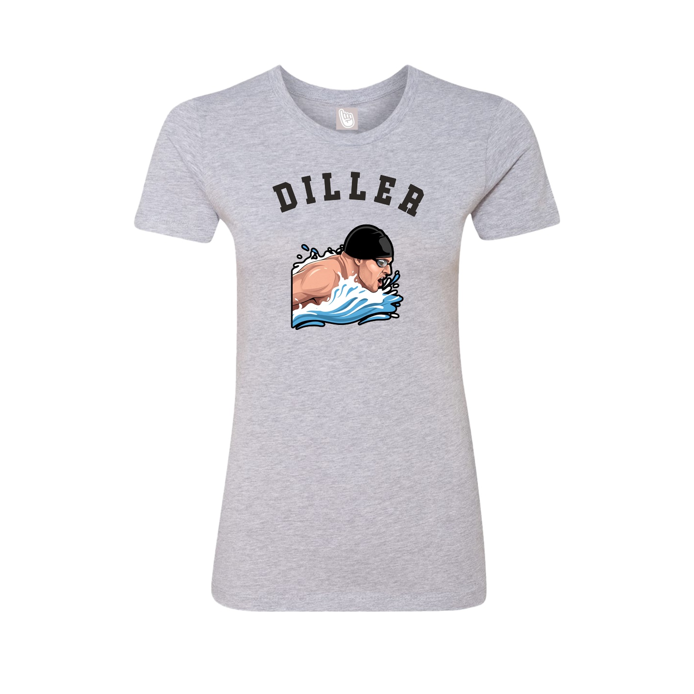 Fitted Women's Tee — Shirsey Arch in Grey