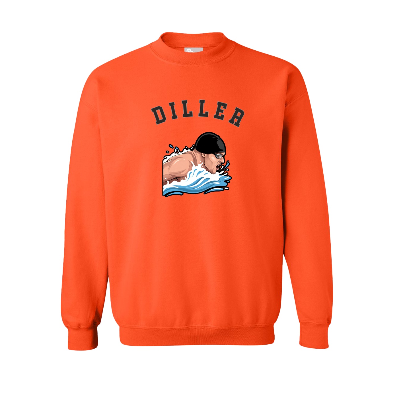 Fleece Crew — Shirsey Arch in Orange