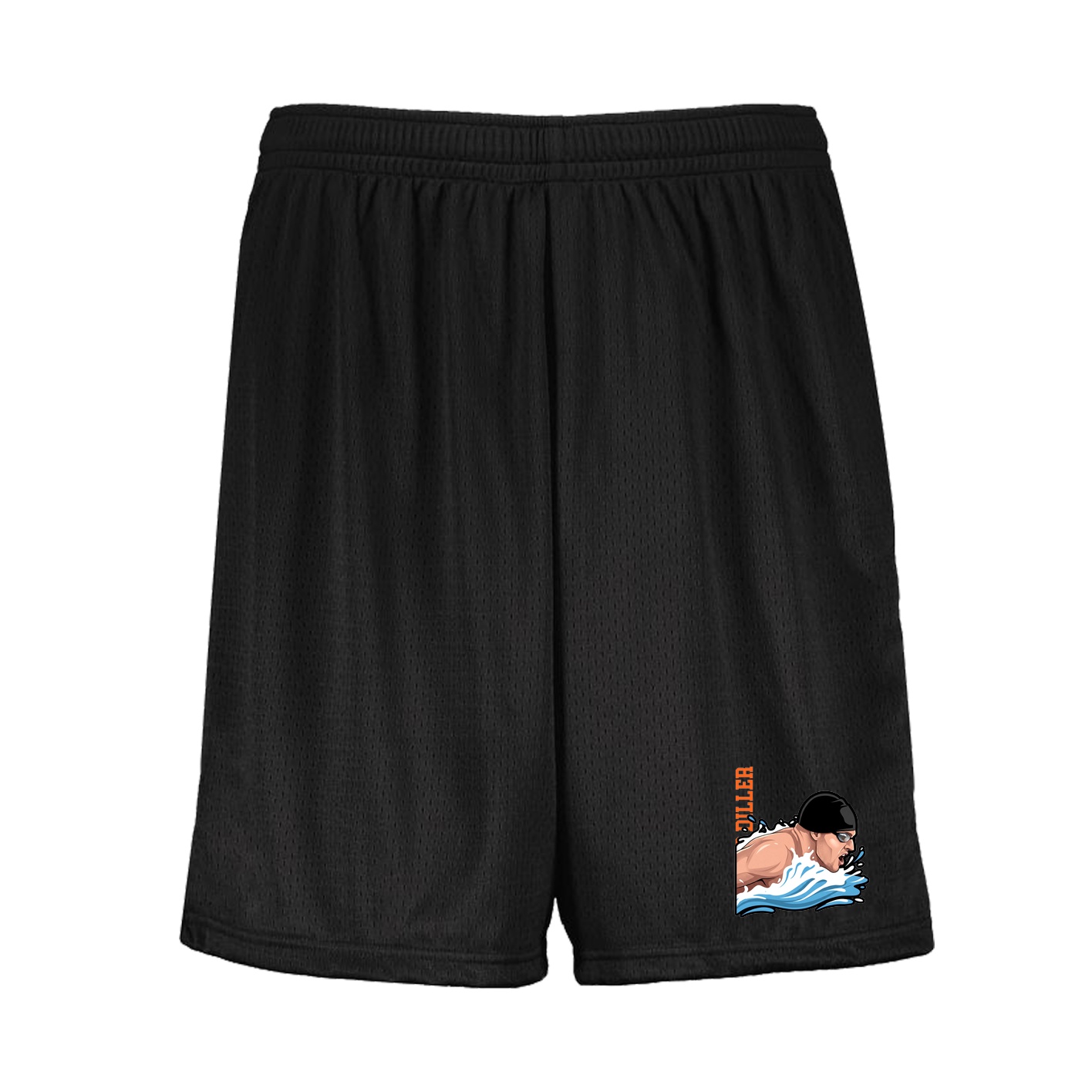 Shorts — Name Vertical in Black