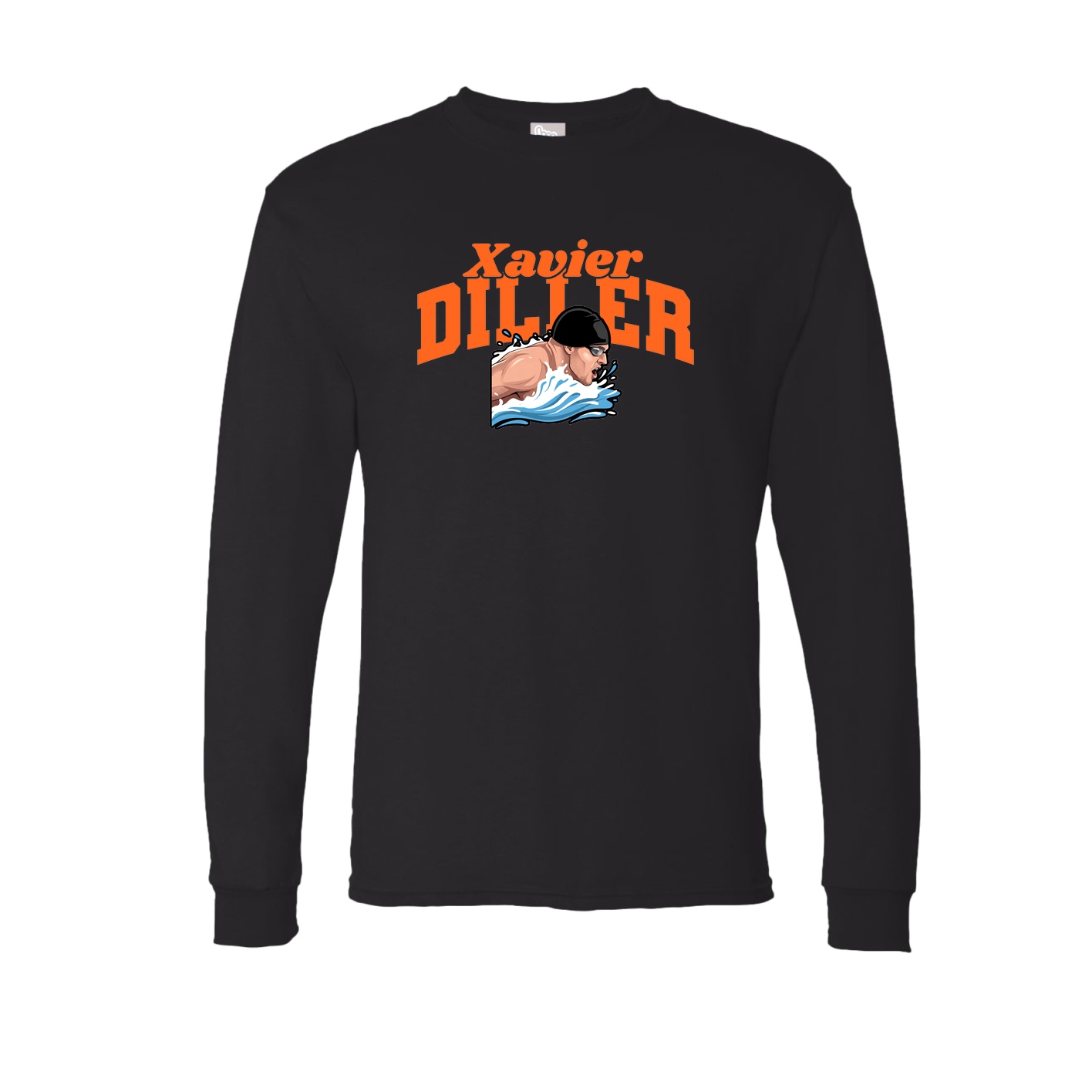 Long Sleeve Tee — Signature Arch in Black
