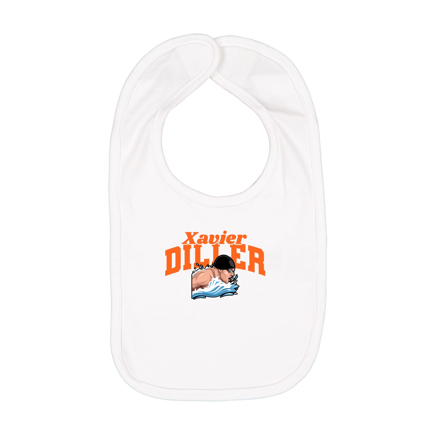 Infant Bib — Signature Arch in White