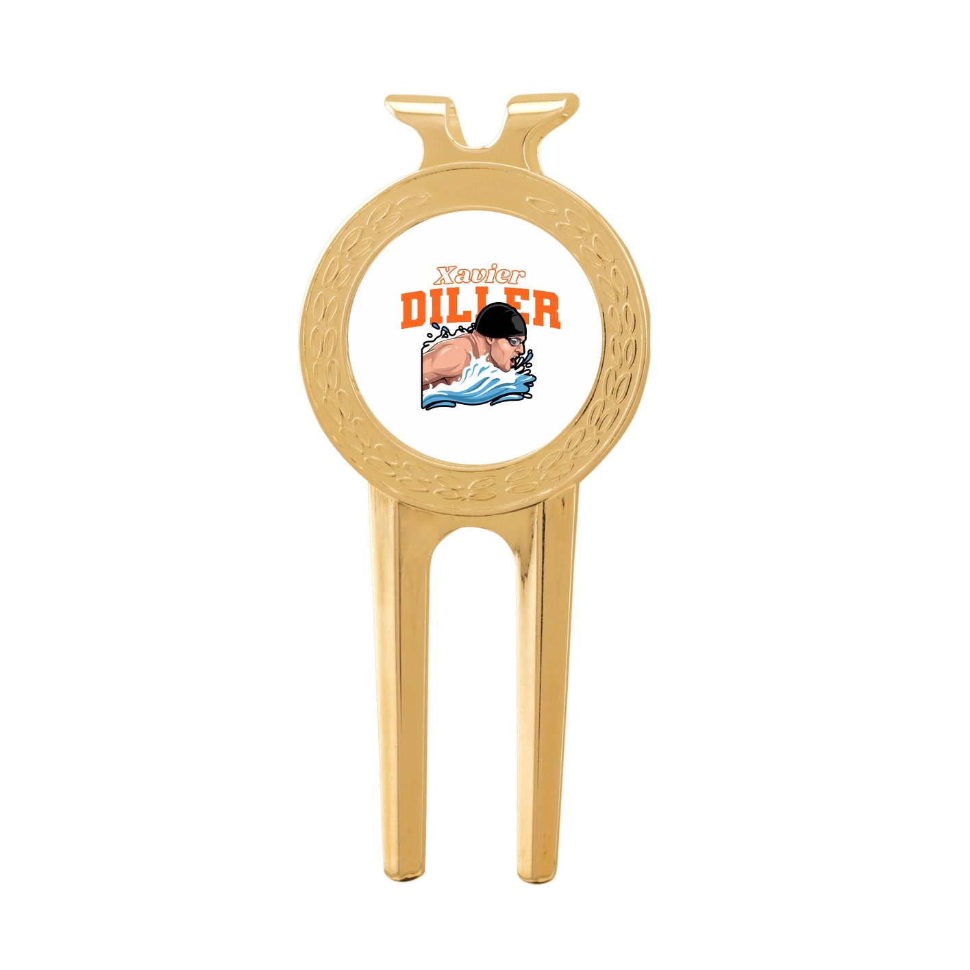 Divot Tool with Ball Marker — Name Arch in Classic