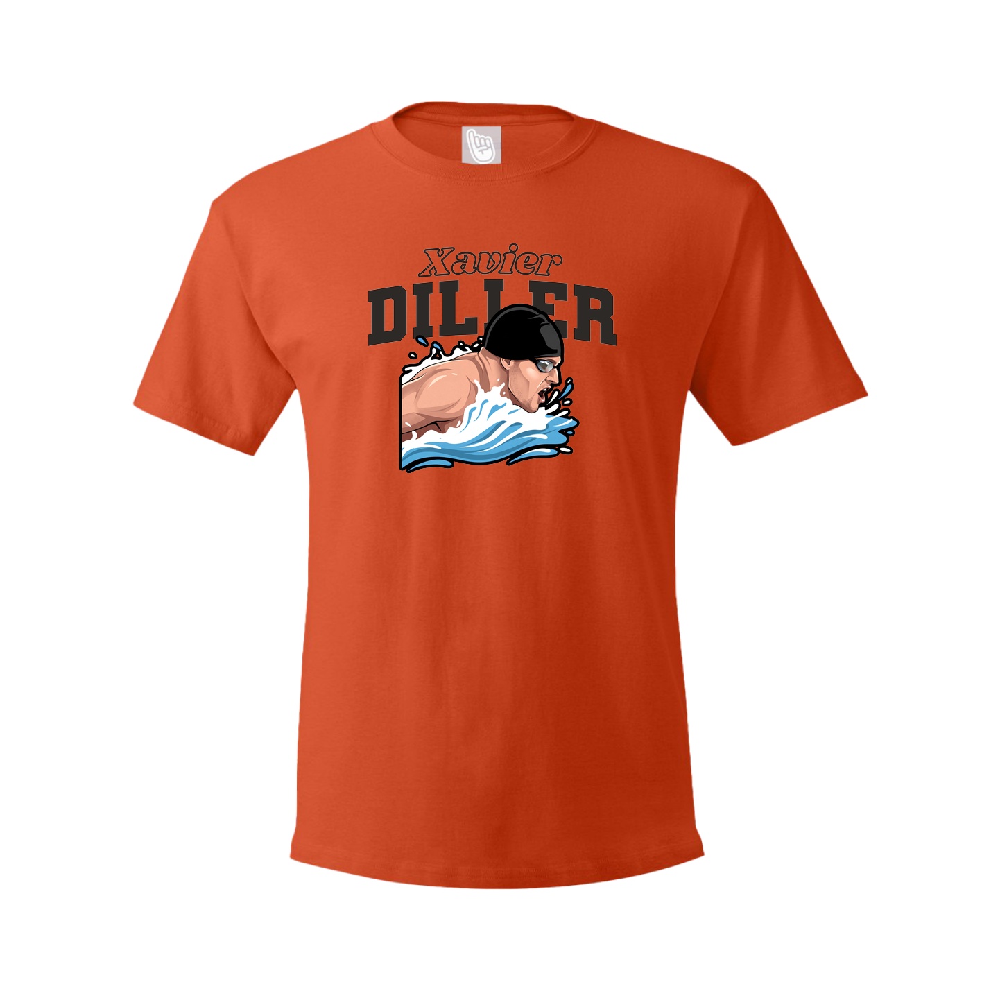 Tee — Name Arch in Orange