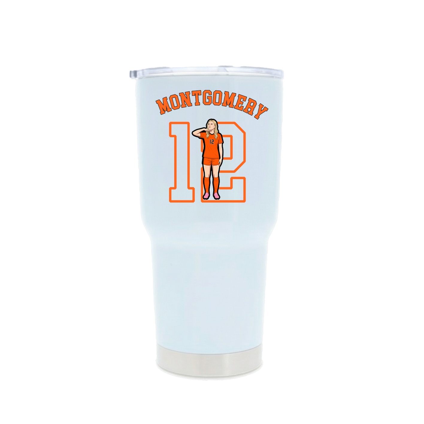 30oz Stainless Steel Tumbler — Shirsey Arch in White