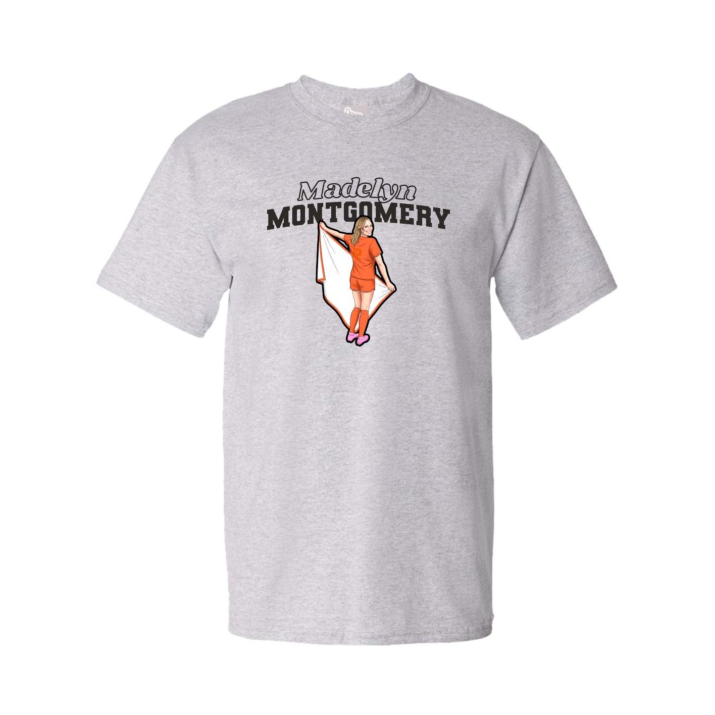 Tee — Name Arch in Grey