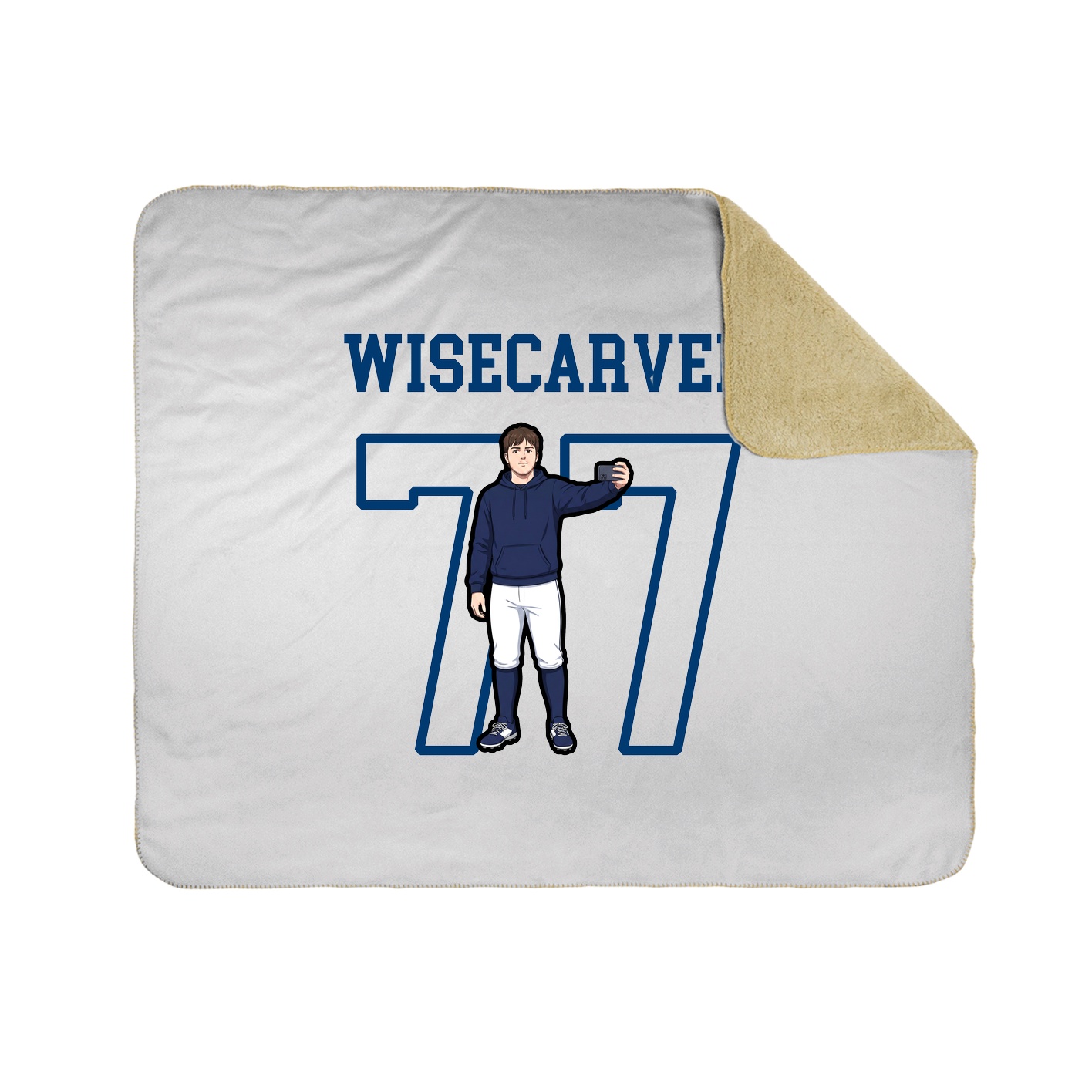 Throw Blanket — Shirsey in White
