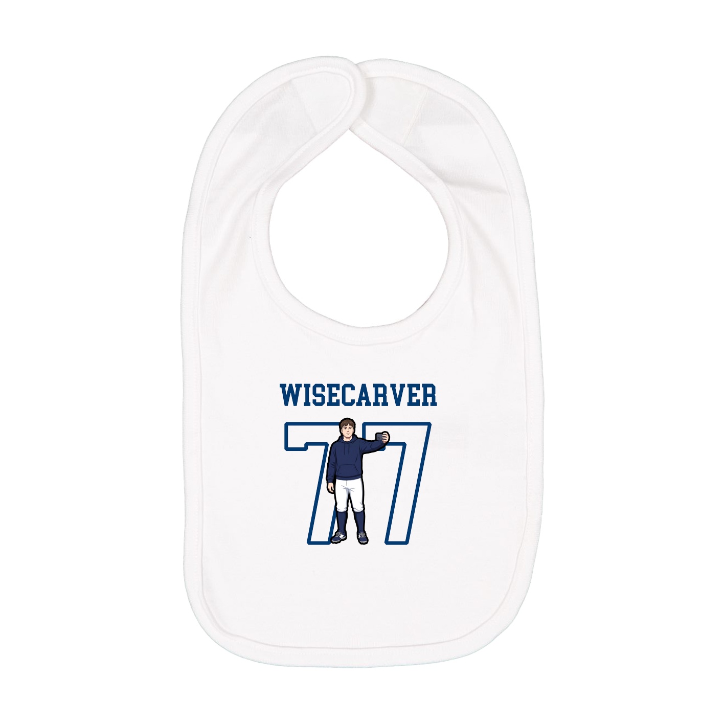 Infant Bib — Shirsey in White