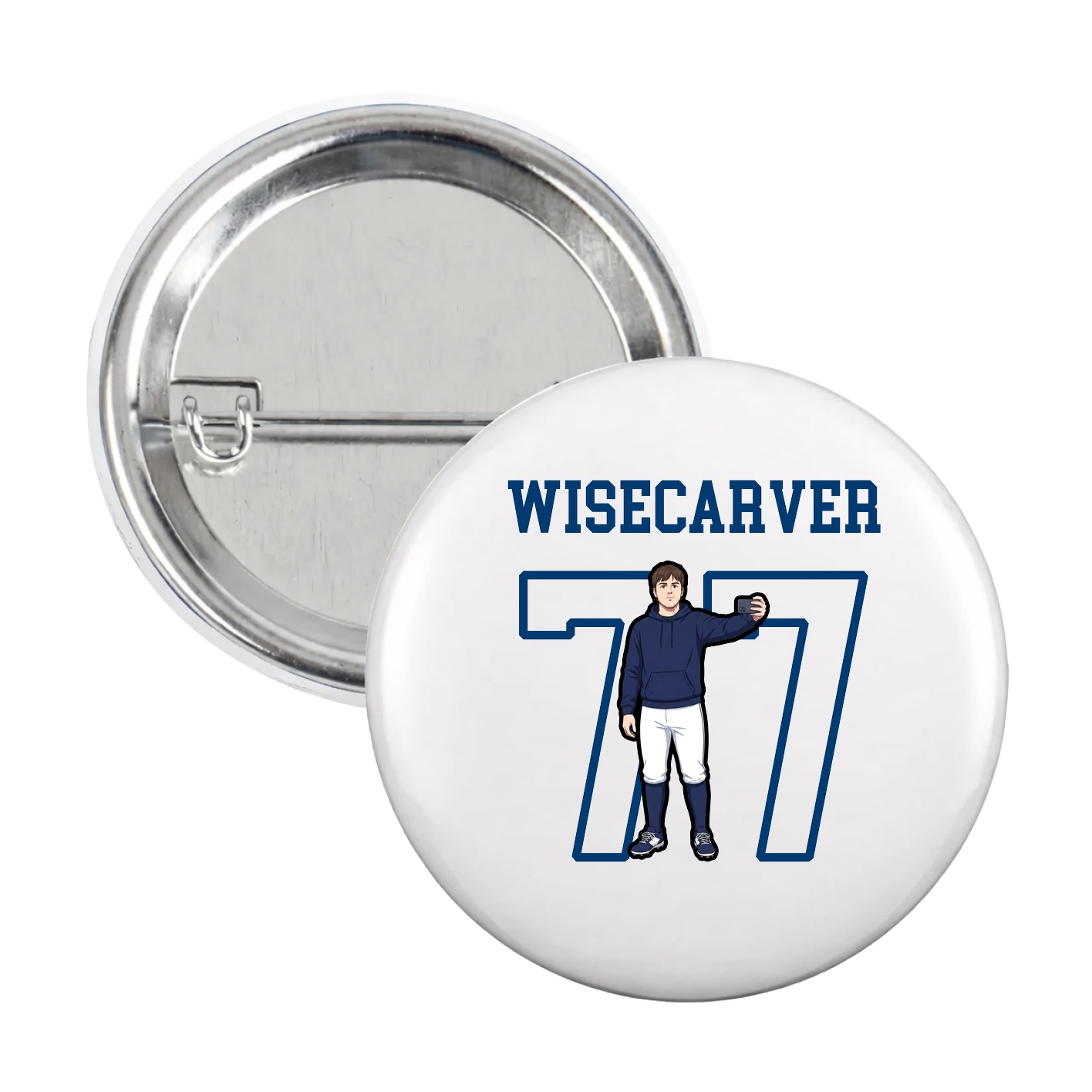 Game Day Button — Shirsey in White
