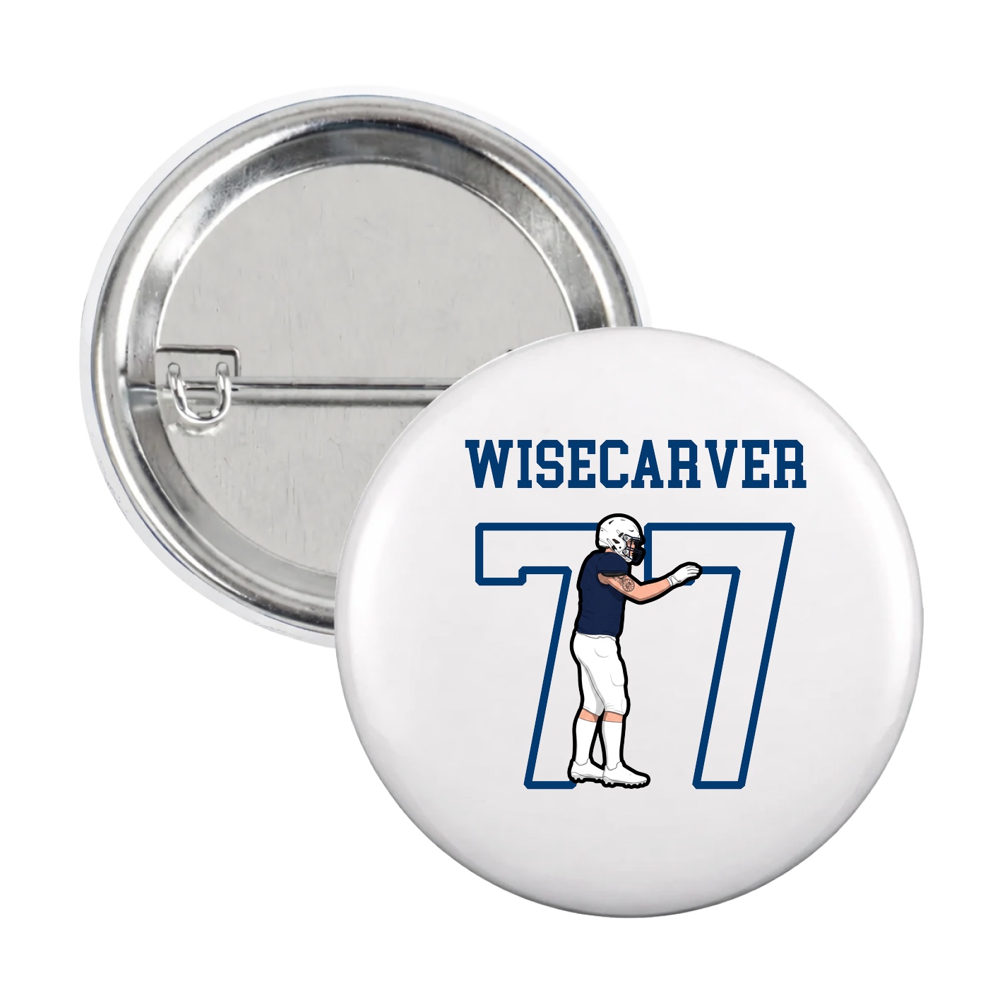 Game Day Button — Shirsey in White