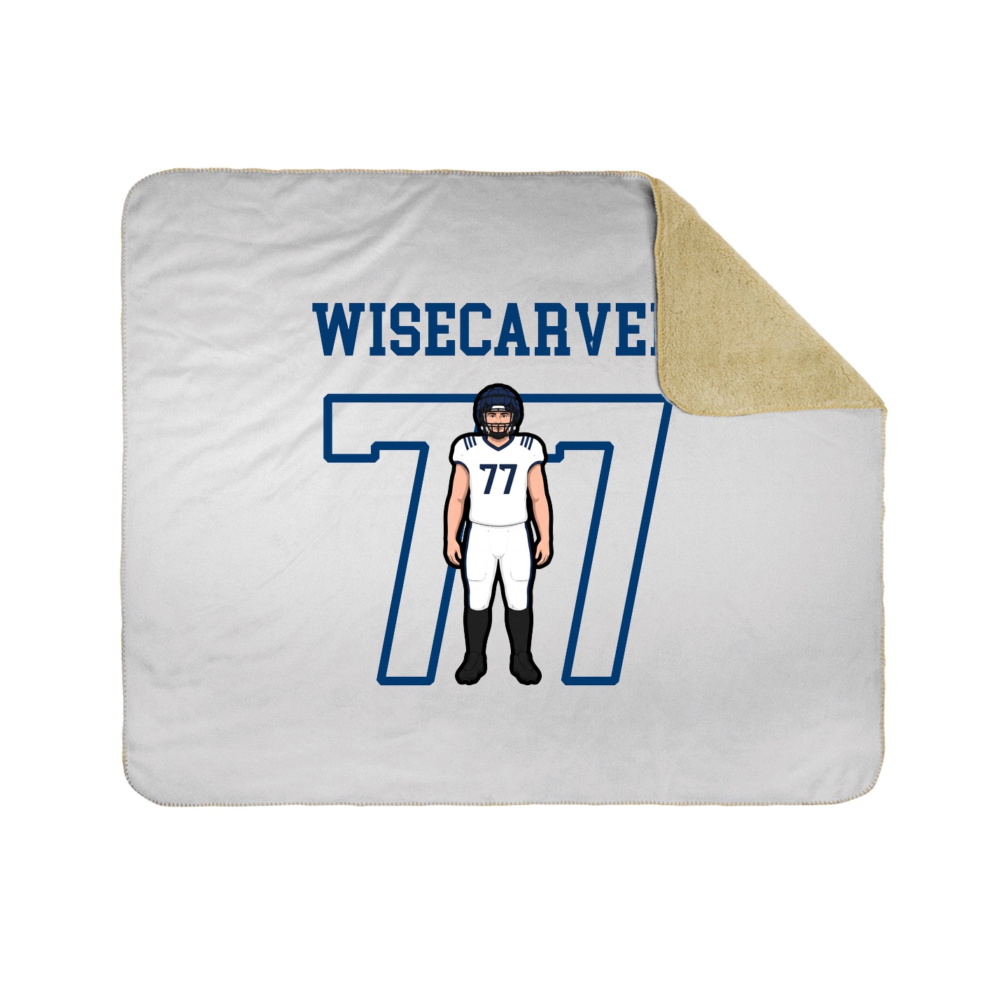 50x60 Sherpa Lined Throw Blanket