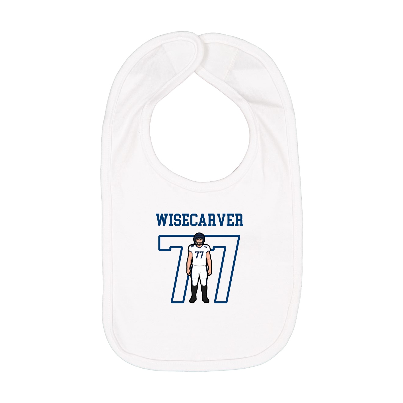 Infant Bib — Shirsey in White