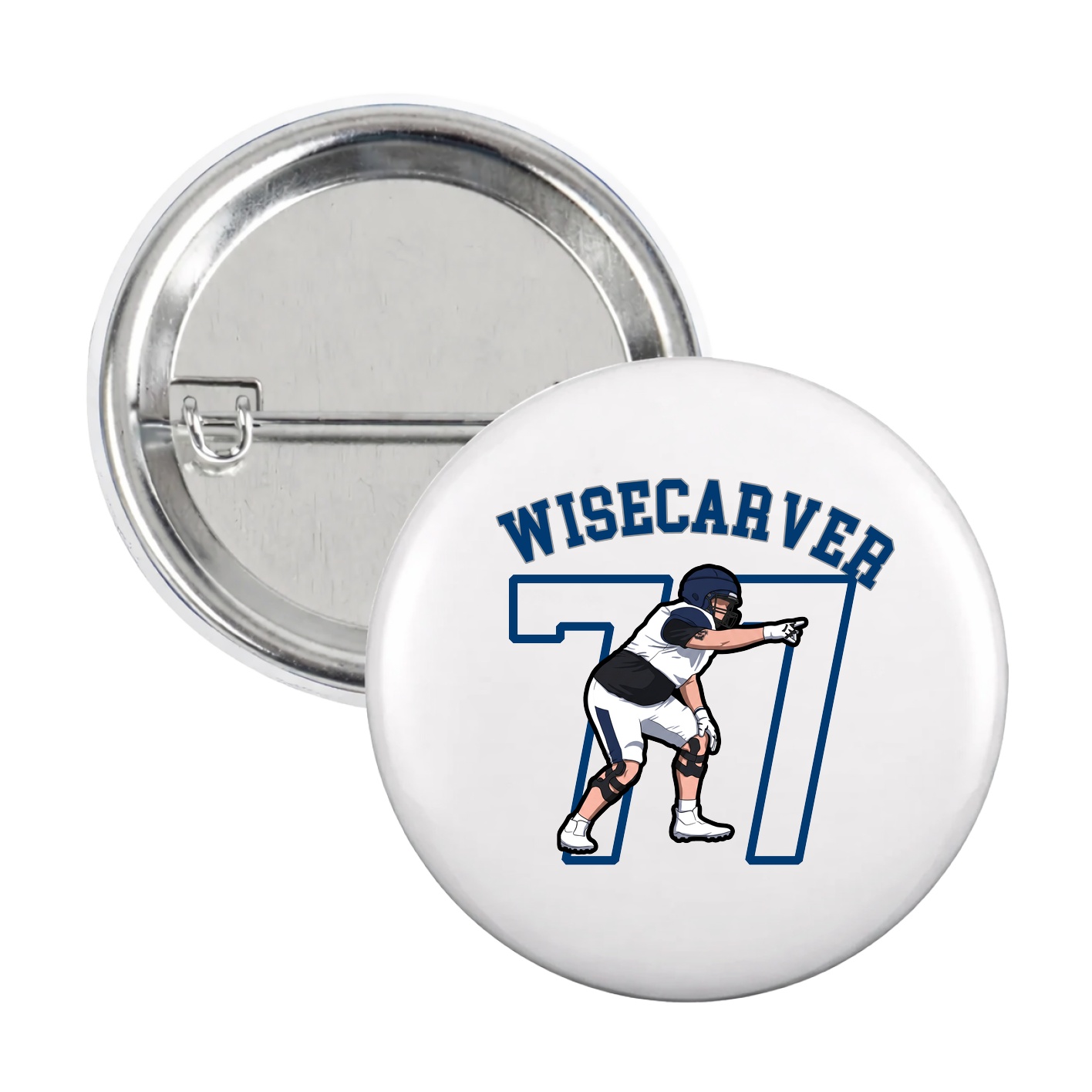 Game Day Button — Shirsey Arch in White