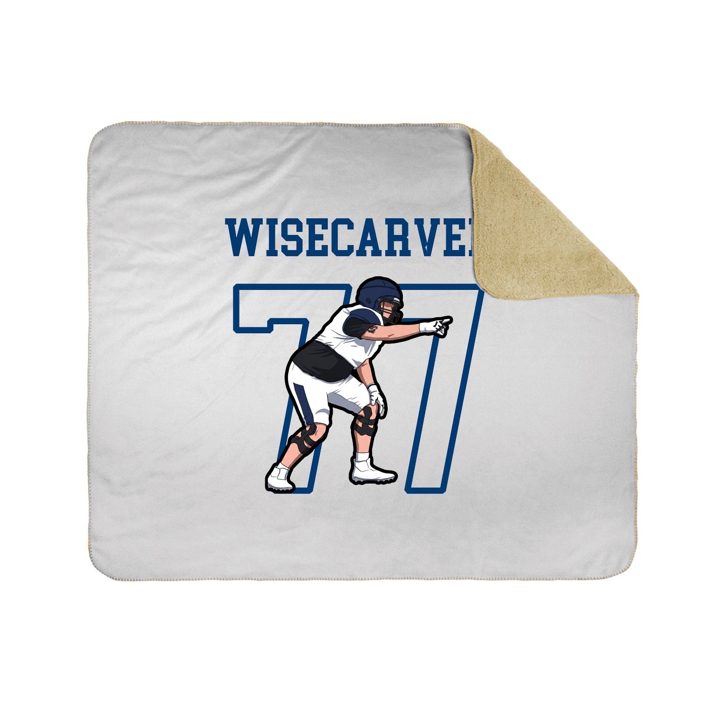 Throw Blanket — Shirsey in White