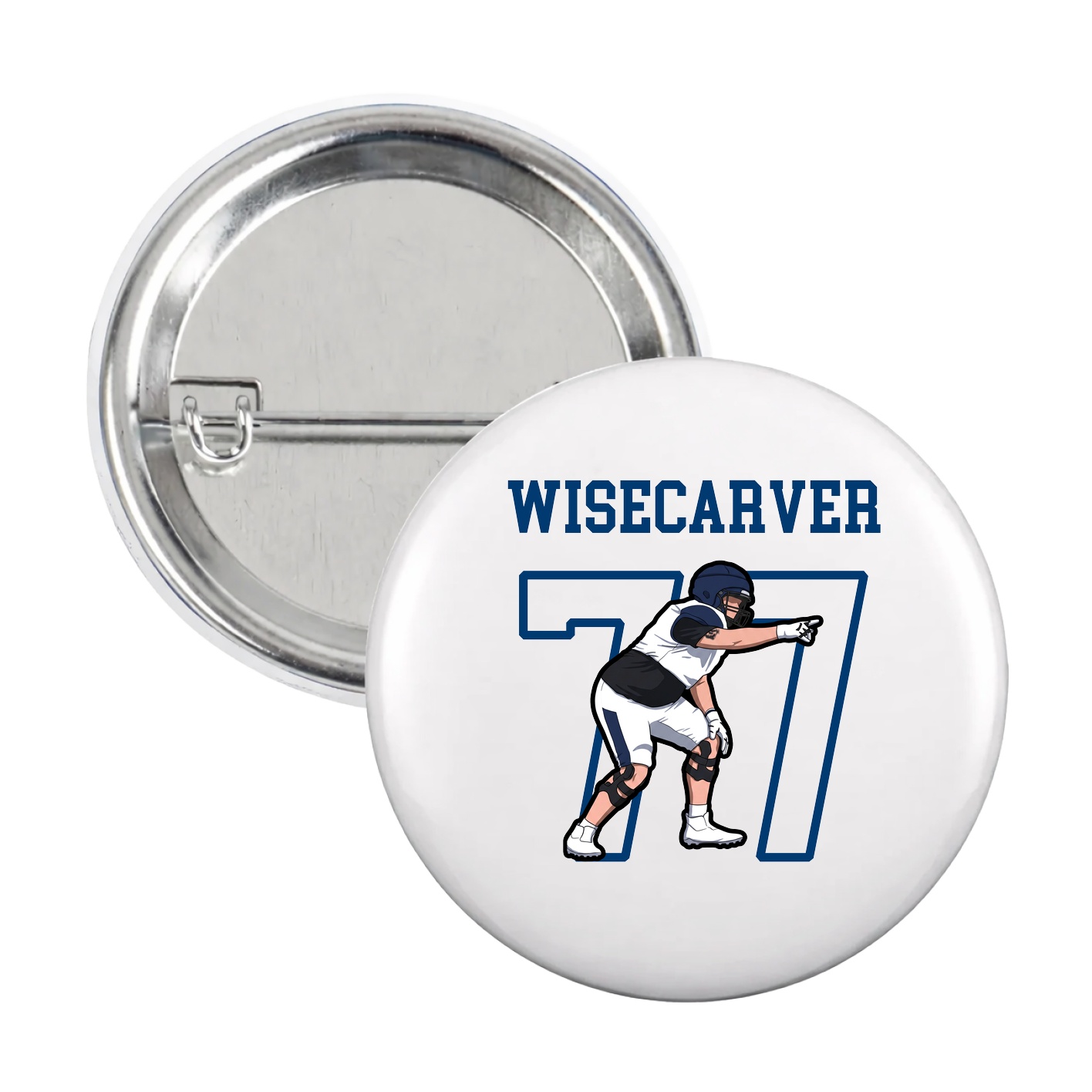 Game Day Button — Shirsey in White