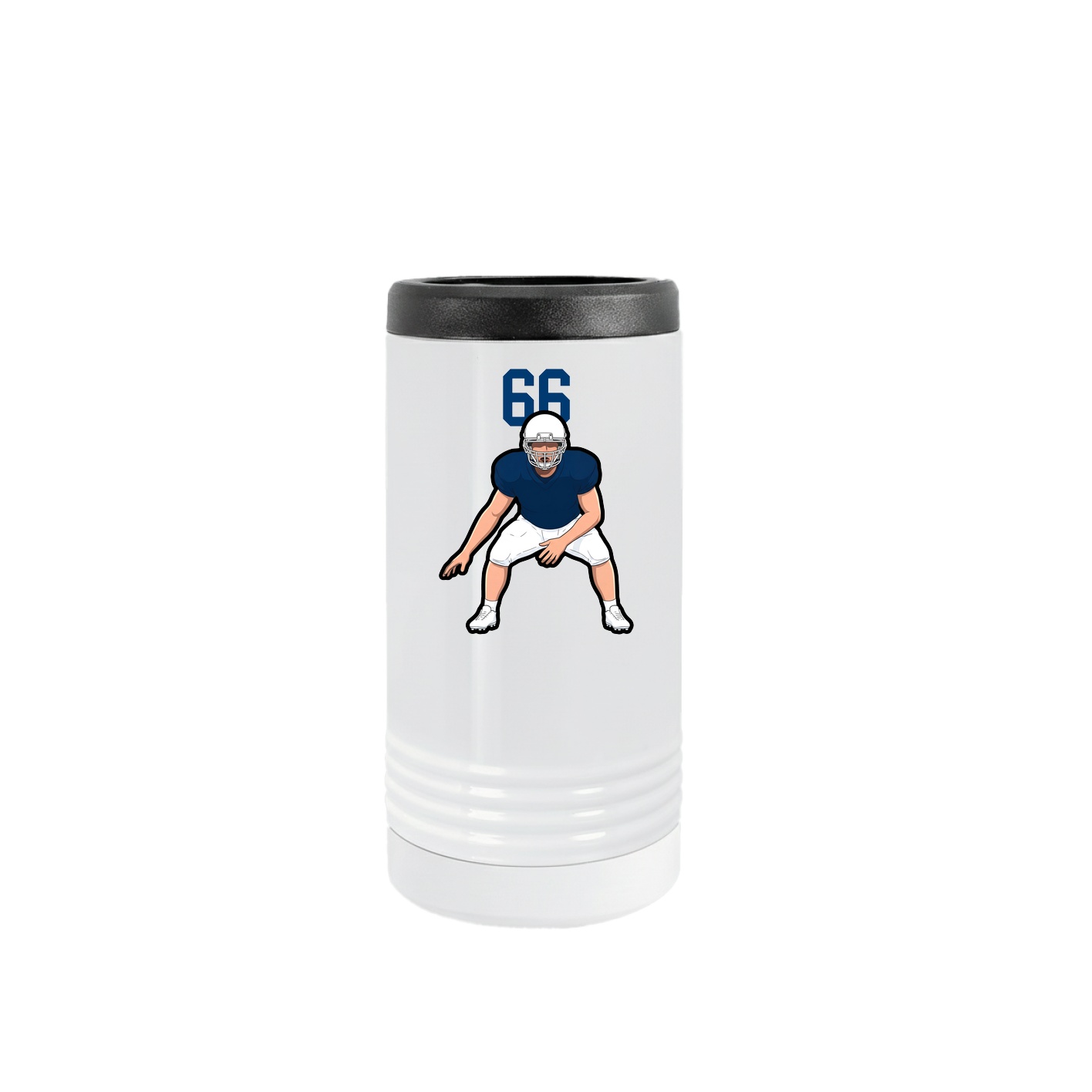 Slim Beverage Holder — Number Top in White
