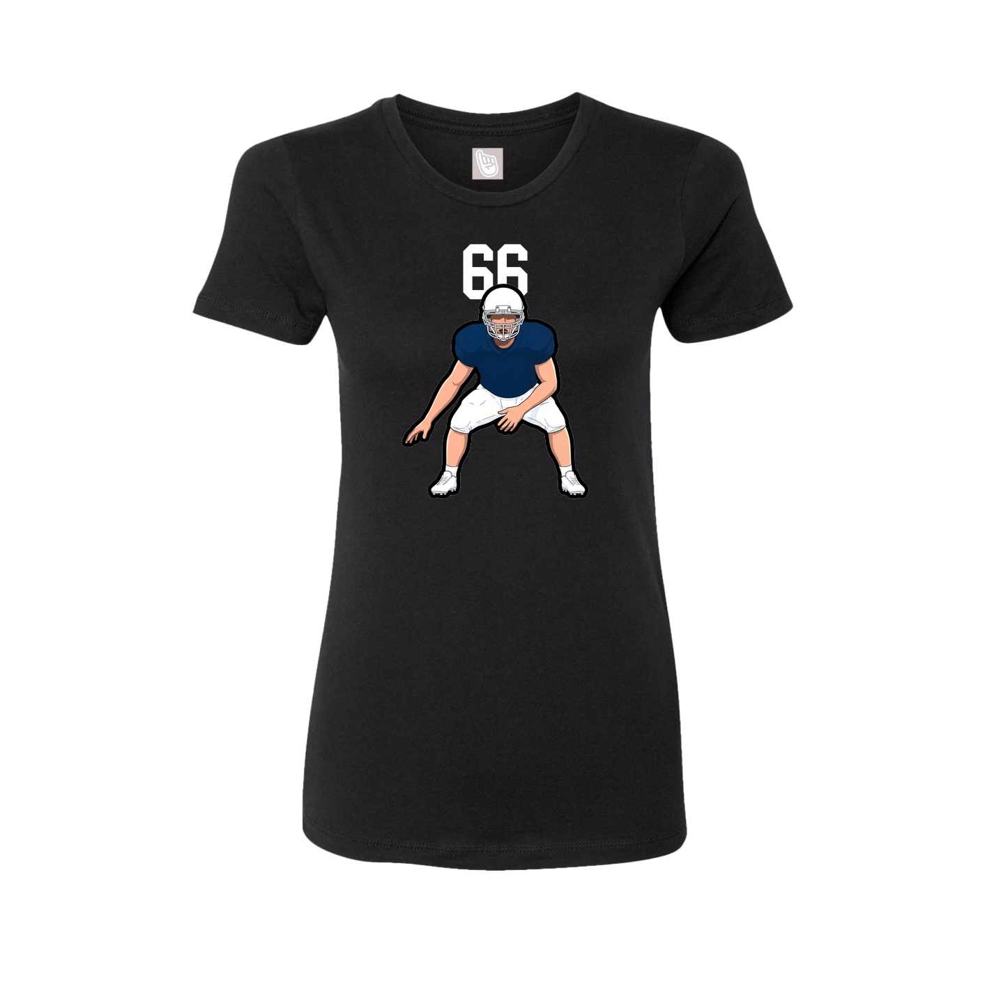 Womens Tee — Number Top in Black