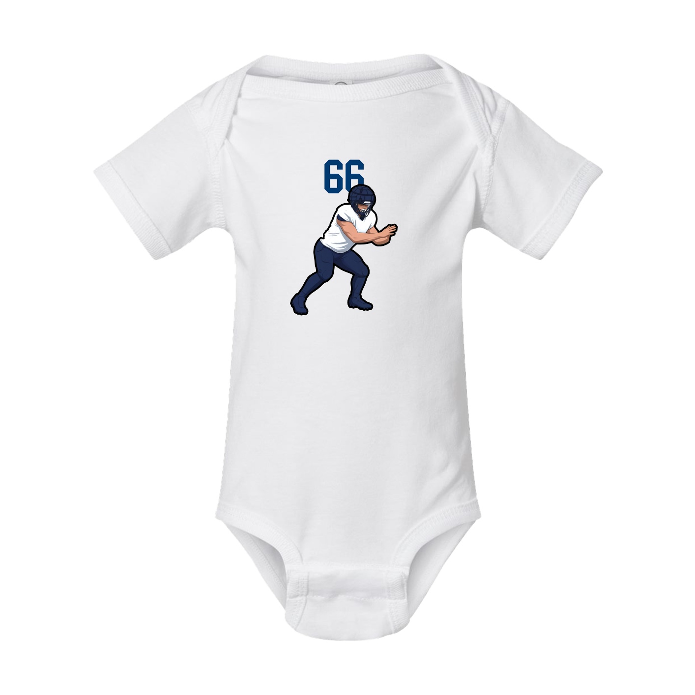Baby Onesie — Number Top in White