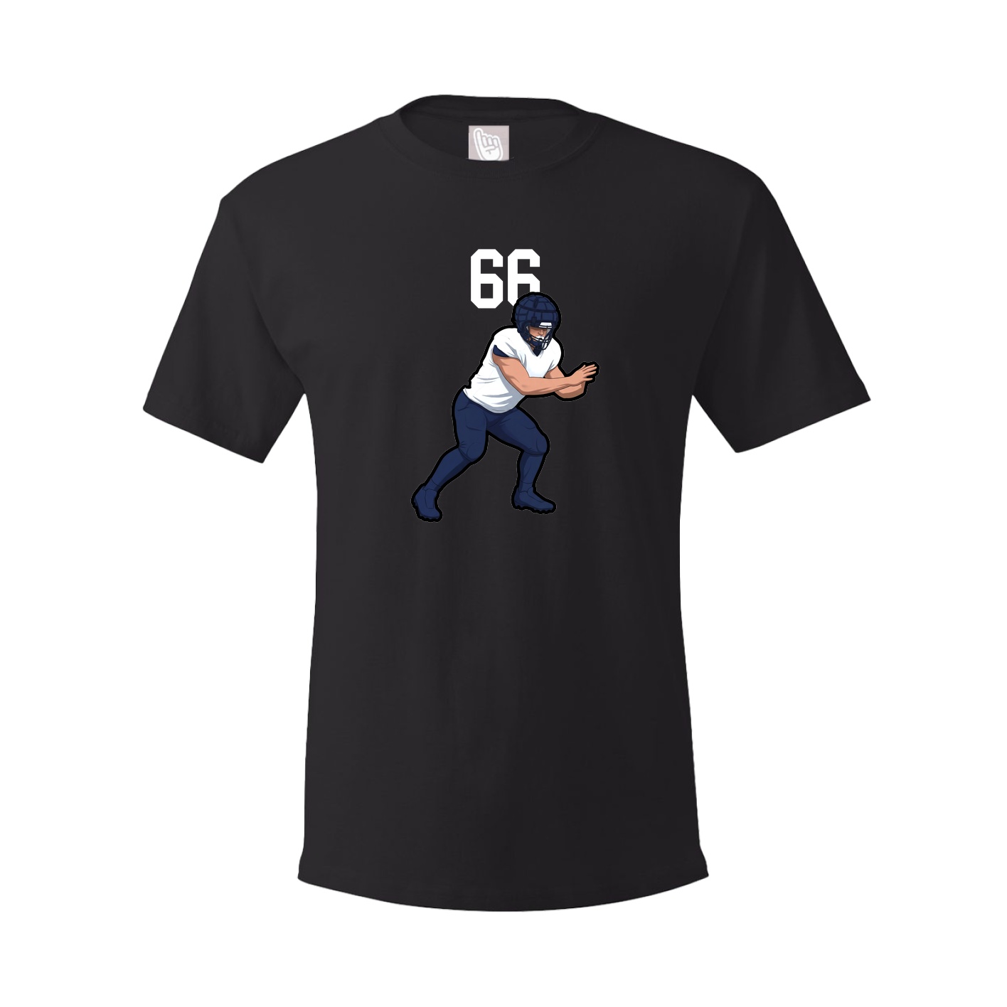 Youth Tee — Number Top in Black