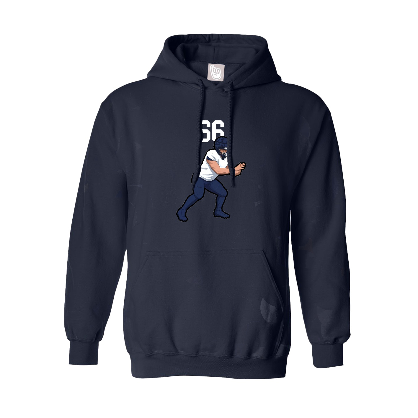 Youth Hoodie — Number Top in Navy