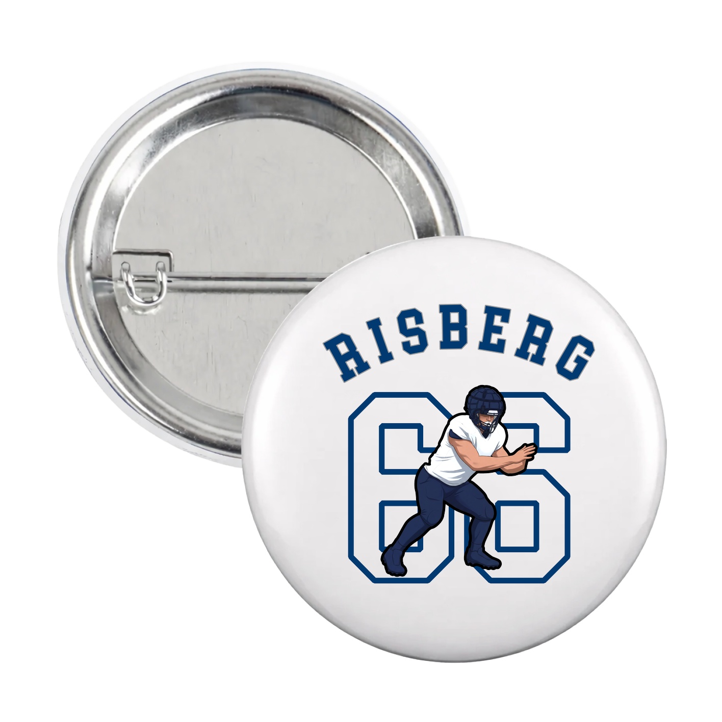 Game Day Button — Shirsey Arch in White