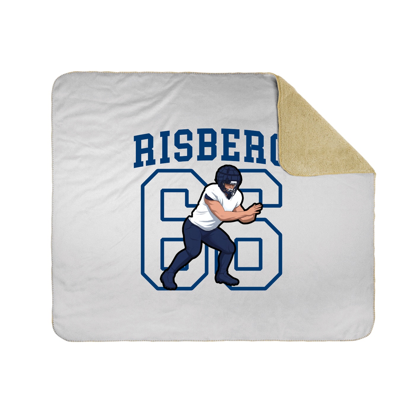 50x60 Sherpa Lined Throw Blanket
