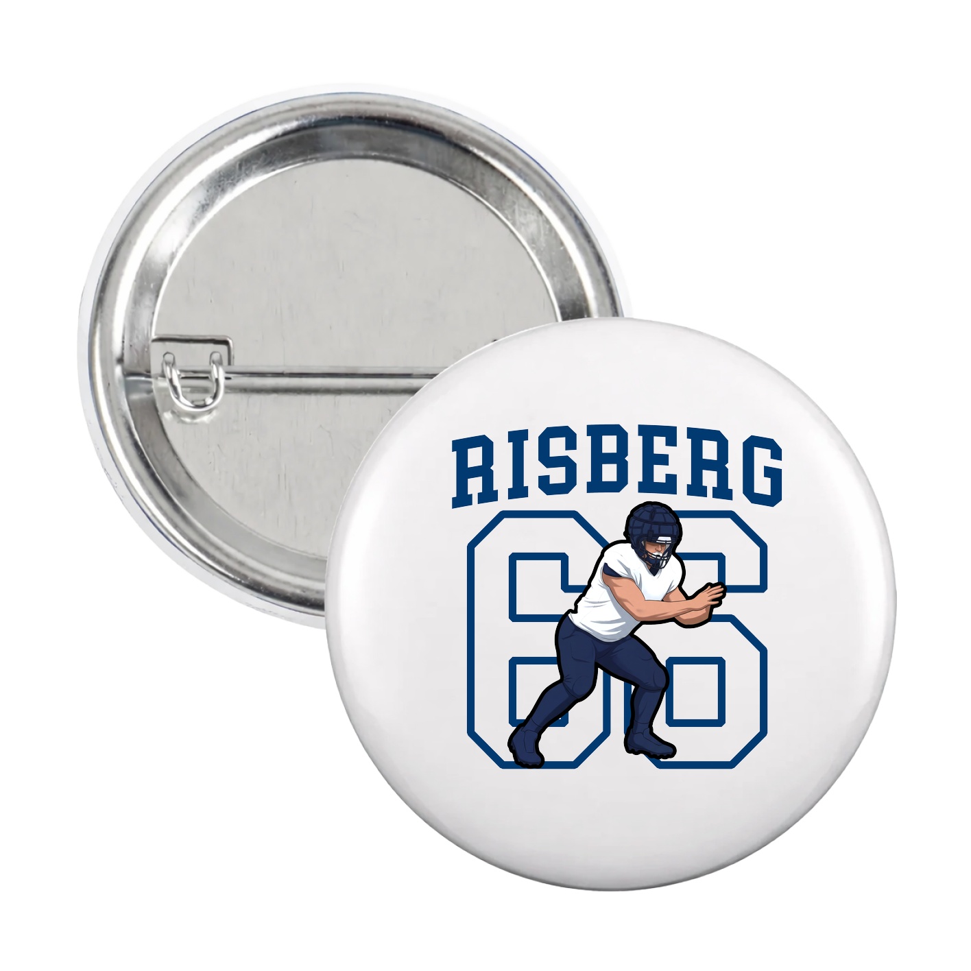 Game Day Button — Shirsey in White