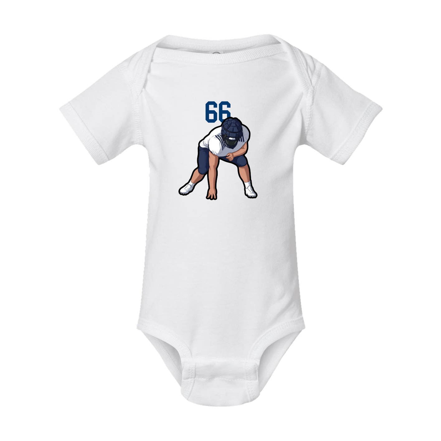 Baby Onesie — Number Top in White