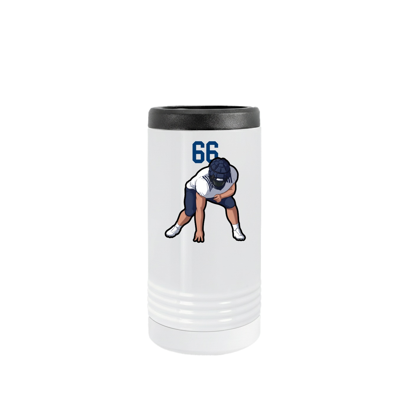Slim Beverage Holder — Number Top in White