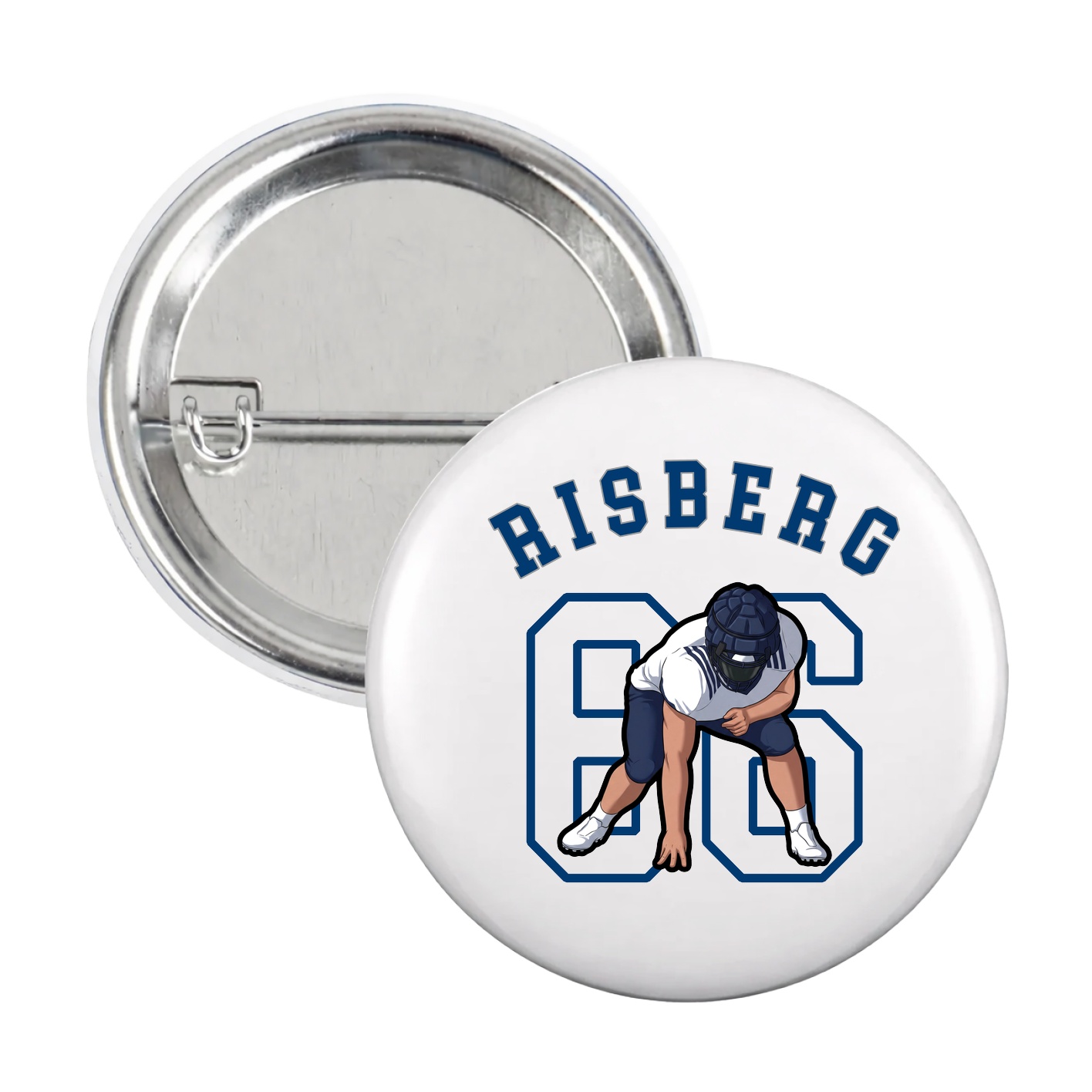 Game Day Button — Shirsey Arch in White