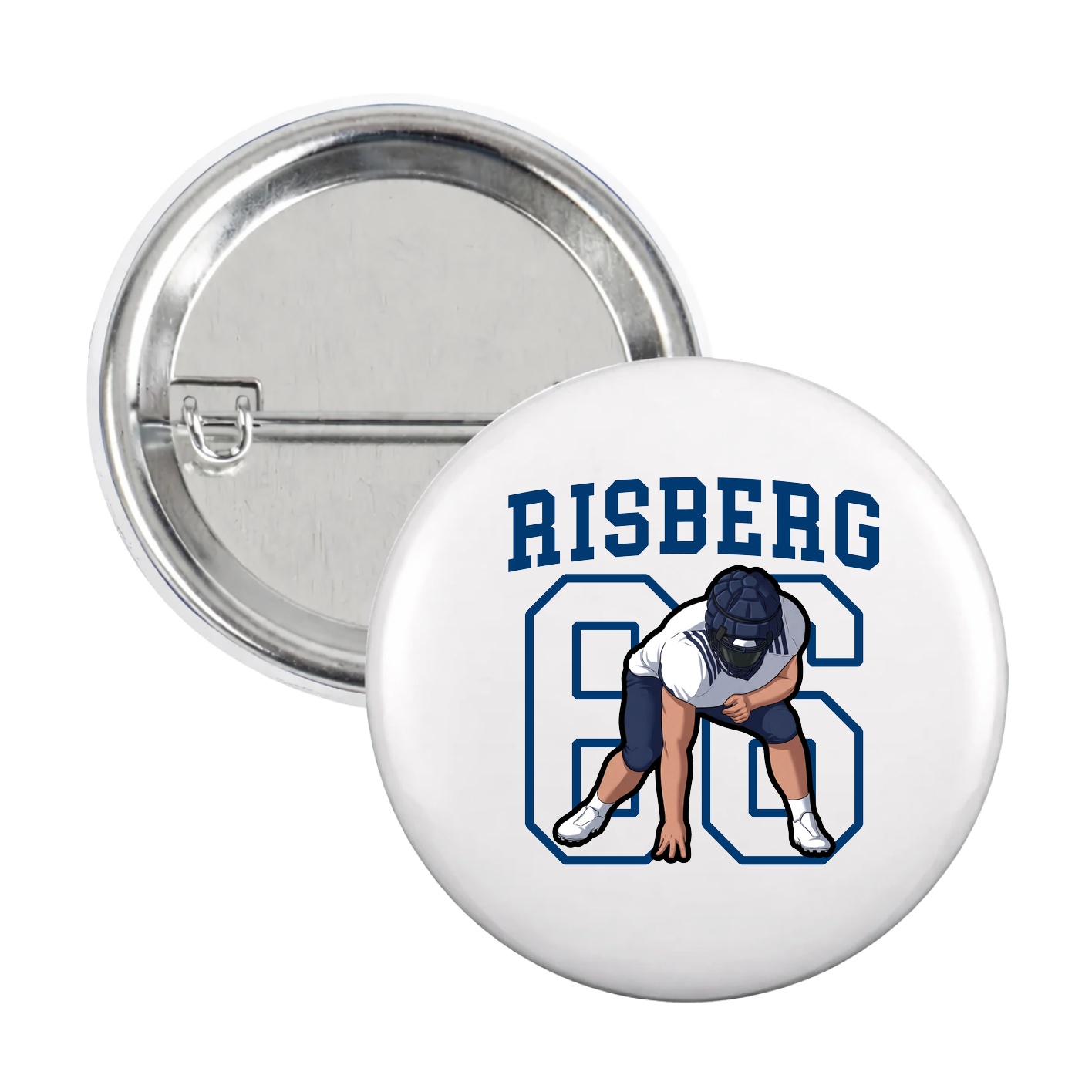 Game Day Button — Shirsey in White