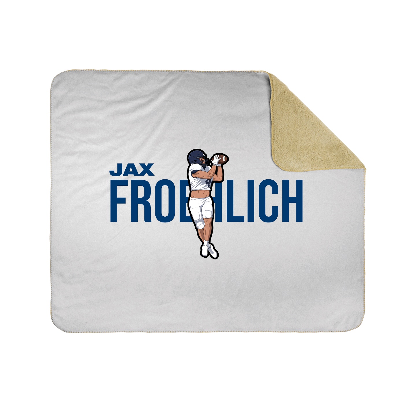 Throw Blanket — Player Name in White