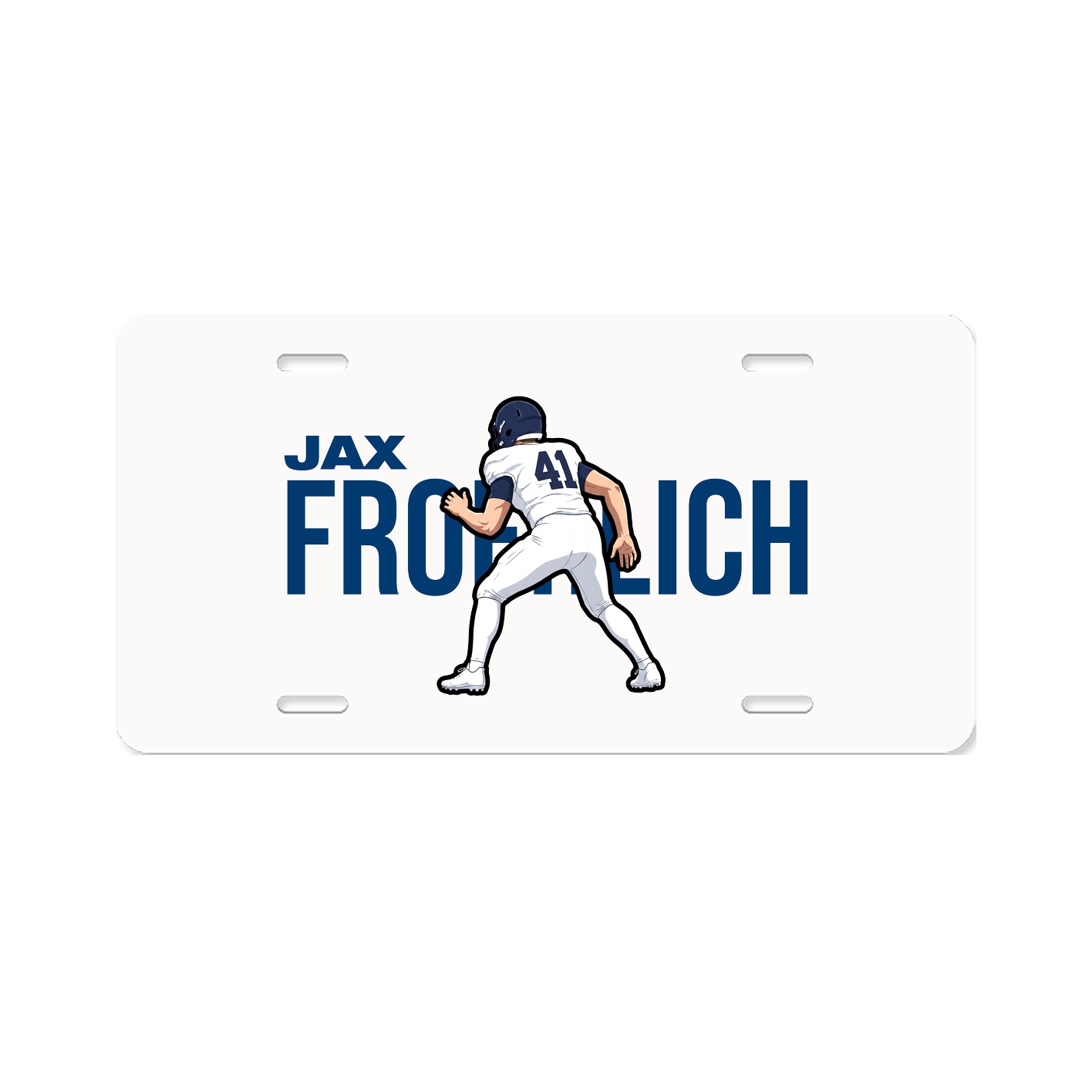 License Plate — Player Name in Classic