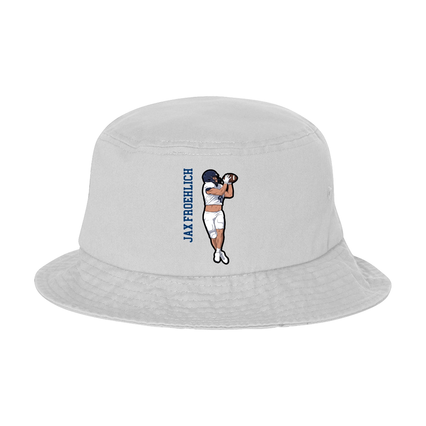 Bucket Cap — Name Vertical in White