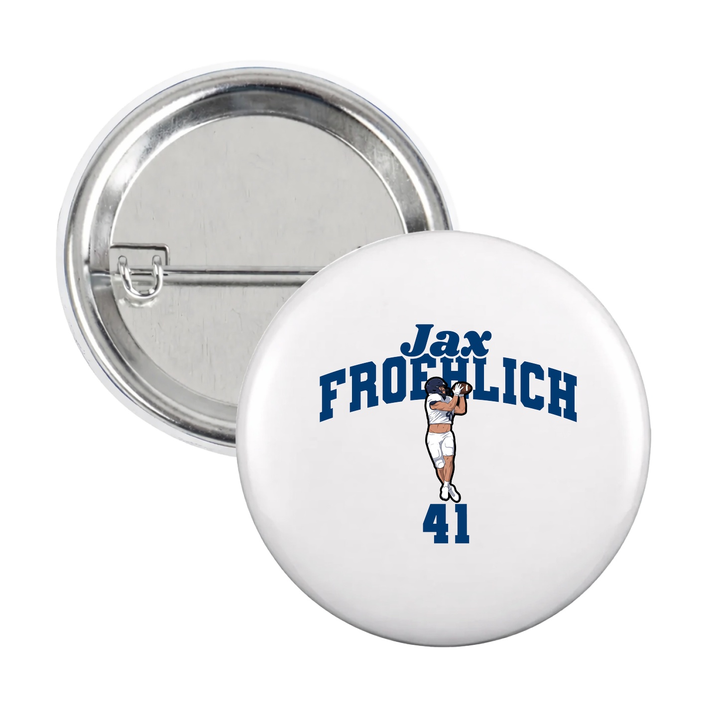 Game Day Button — Signature Arch in White